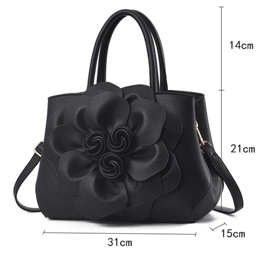 Bolsa Grande Feminina Tote Modelo Flowers